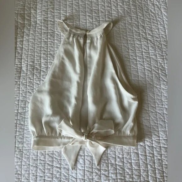 Aritzia Wilfred Cropped Halter Blouse - Picture 4 of 7